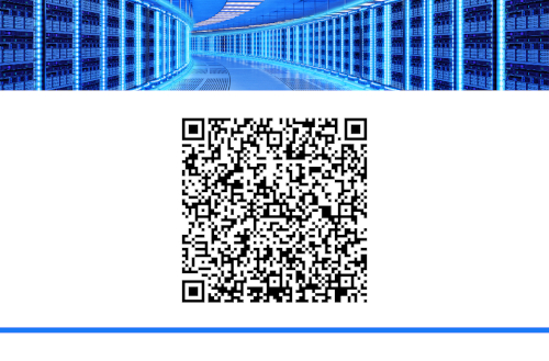 Achterkant visitekaartje: QR-code.